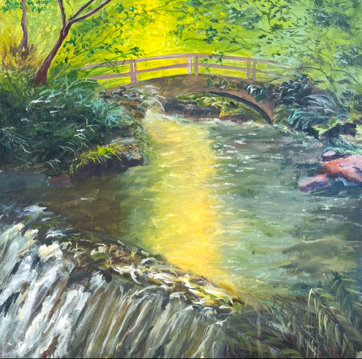 Rabbit Bridge — Oil on canvas, sold
