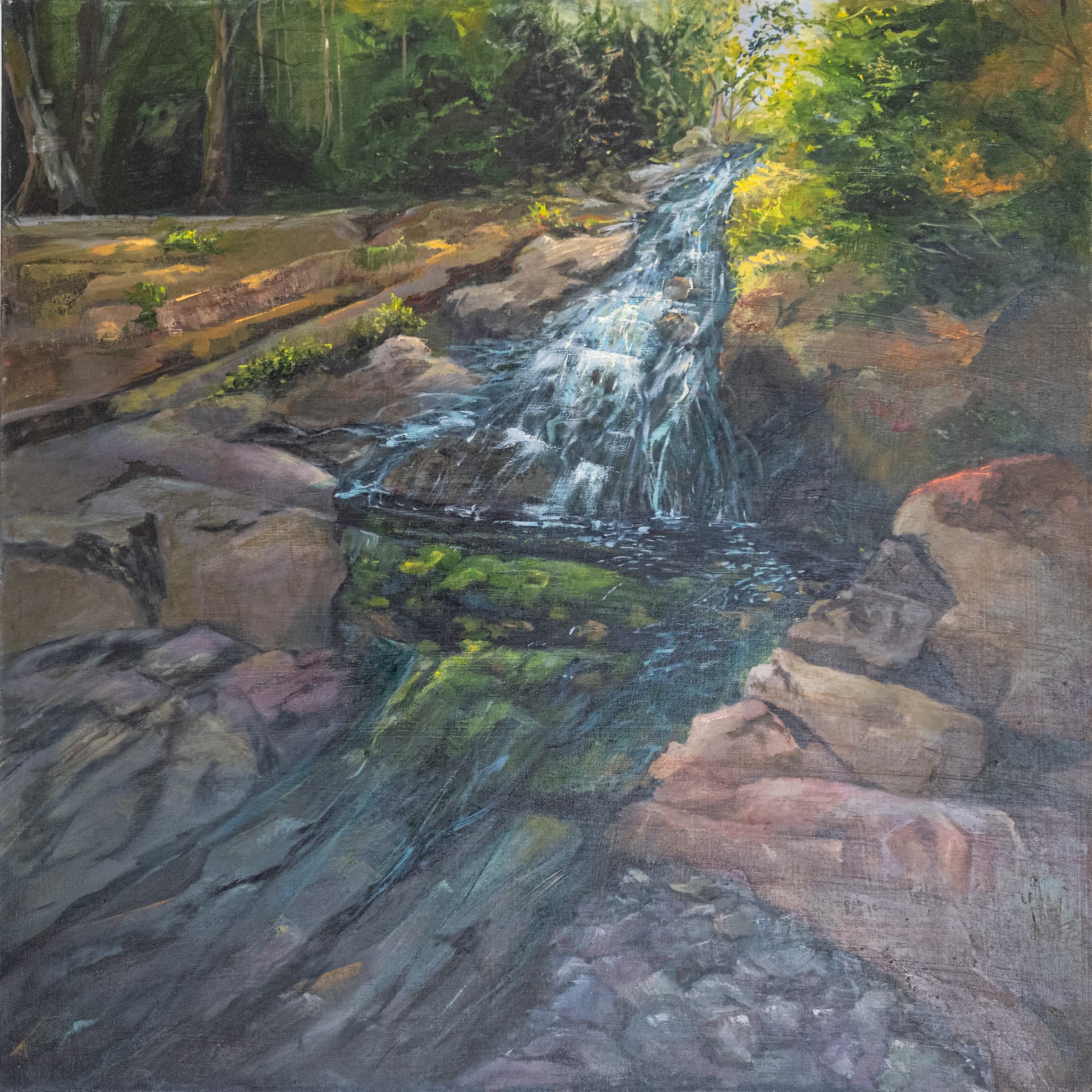 Beneath Donard — Oil on canvas, 80 × 80 cm (canvas size), by Marie Kelly